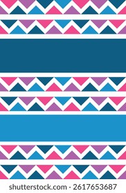 Beautiful geometric background. Figures of different shapes. Tribal form. Flowers. Geometric design. Creative textures. Colorful art. Modern graphic poster. Retro color. Vector illustration