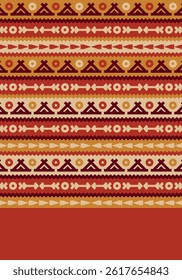 Beautiful geometric background. Figures of different shapes. Tribal form. Flowers. Geometric design. Creative textures. Colorful art. Modern graphic poster. Retro color. Vector illustration