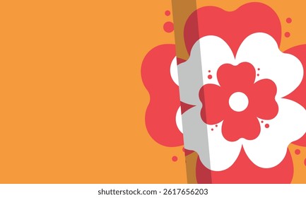 Beautiful geometric background. Figures of different shapes. Tribal form. Flowers. Geometric design. Creative textures. Colorful art. Modern graphic poster. Retro color. Vector illustration