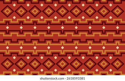 Beautiful geometric background. Figures of different shapes. Tribal form. Flowers. Geometric design. Creative textures. Colorful art. Modern graphic poster. Retro color. Vector illustration