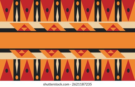 Beautiful geometric background. Figures of different shapes. Tribal form. Flowers. Geometric design. Creative textures. Colorful art. Modern graphic poster. Retro color. Vector illustration