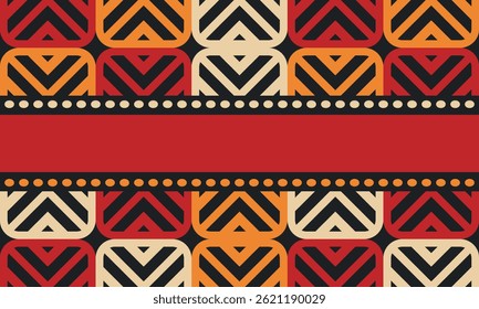 Beautiful geometric background. Figures of different shapes. Tribal form. Flowers. Geometric design. Creative textures. Colorful art. Modern graphic poster. Retro color. Vector illustration