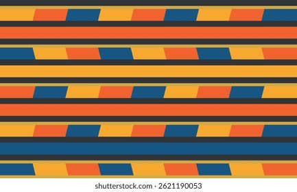 Beautiful geometric background. Figures of different shapes. Tribal form. Flowers. Geometric design. Creative textures. Colorful art. Modern graphic poster. Retro color. Vector illustration
