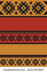 Beautiful geometric background. Figures of different shapes. Tribal form. Flowers. Geometric design. Creative textures. Colorful art. Modern graphic poster. Retro color. Vector illustration