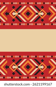 Belo fundo geométrico. Figuras de diferentes formas. Forma tribal. Flores. Projeto geométrico. Texturas criativas. Arte colorida. Cartaz gráfico moderno. Cor retrô. Ilustração vetorial