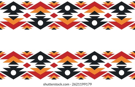 Beautiful geometric background. Figures of different shapes. Tribal form. Flowers. Geometric design. Creative textures. Colorful art. Modern graphic poster. Retro color. Vector illustration