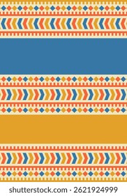 Beautiful geometric background. Figures of different shapes. Tribal form. Flowers. Geometric design. Creative textures. Colorful art. Modern graphic poster. Retro color. Vector illustration