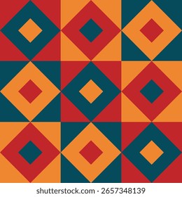 Beautiful geometric background. Figures of different shapes. Tribal form. Flowers. Geometric design. Creative textures. Colorful art. Modern graphic poster. Retro color. Vector illustration