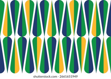 Belo fundo geométrico. Figuras de diferentes formas. Forma tribal. Flores. Projeto geométrico. Texturas criativas. Arte colorida. Cartaz gráfico moderno. Cor retrô. Ilustração vetorial