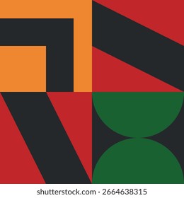 Hermoso fondo geométrico. Figuras de diferentes Formas. Forma tribal. Flores. Diseño geométrico. Texturas creativas. Arte colorido. Cartel gráfico moderno. Color retro. Ilustración vectorial