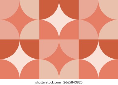Beautiful geometric background. Figures of different shapes. Tribal form. Flowers. Geometric design. Creative textures. Colorful art. Modern graphic poster. Retro color. Vector illustration