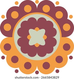 Belo fundo geométrico. Figuras de diferentes formas. Forma tribal. Flores. Projeto geométrico. Texturas criativas. Arte colorida. Cartaz gráfico moderno. Cor retrô. Ilustração vetorial