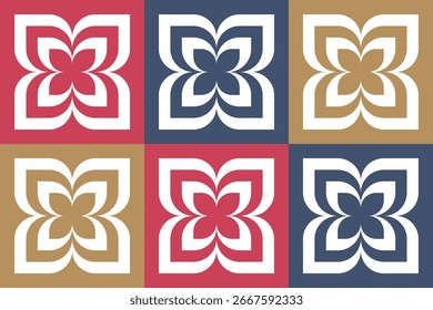 Hermoso fondo geométrico. Figuras de diferentes Formas. Forma tribal. Flores. Diseño geométrico. Texturas creativas. Arte colorido. Cartel gráfico moderno. Color retro. Ilustración vectorial