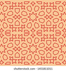 Beautiful geometric background. vector illustration. Ornament vector for fabric, wallpaper, packaging, wrapping, decorative print, and wall.