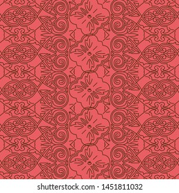 Beautiful geometric background. vector illustration. Ornament vector for fabric, wallpaper, packaging, wrapping, decorative print, and wall.