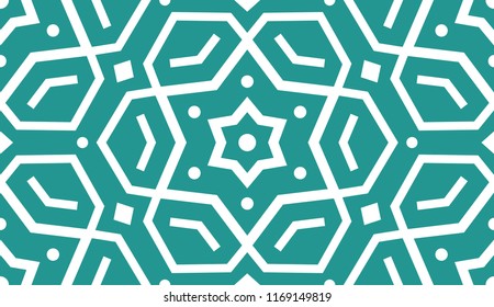 Beautiful Geometric Christmas Pattern. Endless Shape.