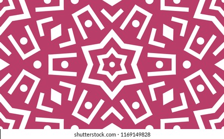 Beautiful Geometric Christmas Pattern. Endless Shape.