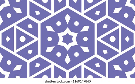 Beautiful Geometric Christmas Pattern. Endless Shape.