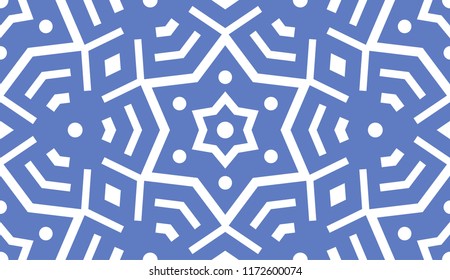 Beautiful Geometric Christmas Pattern. Endless Shape.