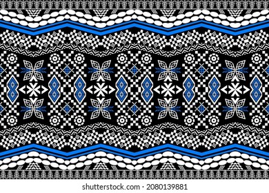 Schönes geometrisches ethnisches Kunstmuster traditionell. Design für Teppich, Tapete, Kleidung, Umhüllung, Batik, Stoff, Vektorgrafik. Abbildung Stickereistickereistil.