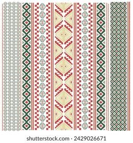 Beautiful geometric ethnic oriental background design. Colorful traditional Aztec Navajo pattern for textile, paper printing and wallpaper. best for embroidery, cross stitch and fabric.