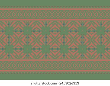 Beautiful geometric ethnic oriental pattern traditional on Multicolor background.Aztec style,embroidery,abstract,vector,illustration.design for texture,fabric,clothing,wrapping,decoration,carpet,print