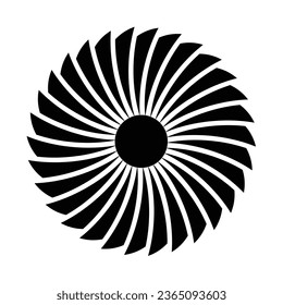 Beautiful Geometric Flower Art Vector image Black And white. Simple illustration can be used for decorate your work
