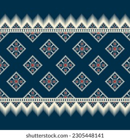 A beautiful Geometric Ornament Ethnic style border design.

