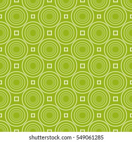beautiful geometric pattern of circles and ovals. vector illustration. green color
