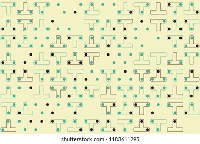 Beautiful geometric pattern design 