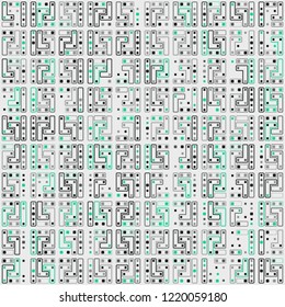 Beautiful geometric pattern design 