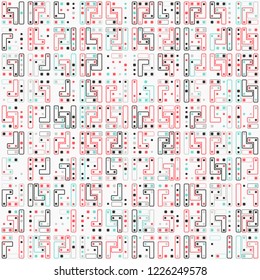 Beautiful geometric pattern design 