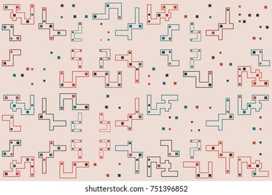 Beautiful geometric pattern design 