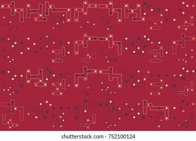 Beautiful geometric pattern design 