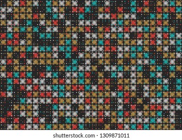 Beautiful geometric pattern design illustration