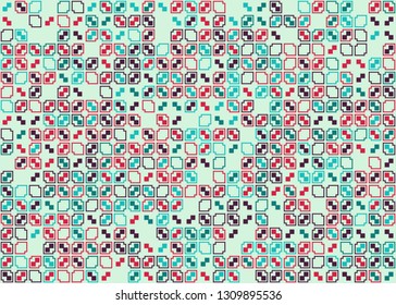 Beautiful geometric pattern design illustration