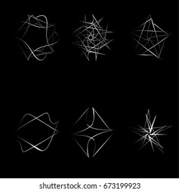 Beautiful geometric pattern geometrical stars stamp icon