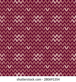 Beautiful geometric pattern Knitwear, Knit Style, Seamless texture Vintage vector illustration. 10 EPS