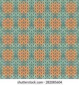 Beautiful geometric pattern Knitwear, Knit Style, Seamless texture Vintage vector illustration. 10 EPS