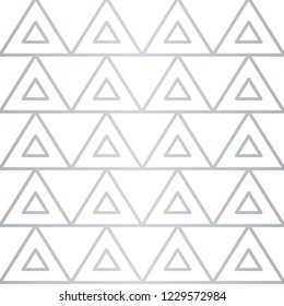 Beautiful Geometric Pattern. Seamless Vector Lines. Silver Look.