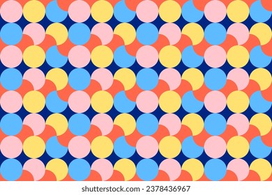 beautiful geometric retro repeat pattern. It is a vector image with geometric elements. It is an  retro art design.Design for background,wallpaper,clothing,wrapping,Batik,fabric,Vector illustration.