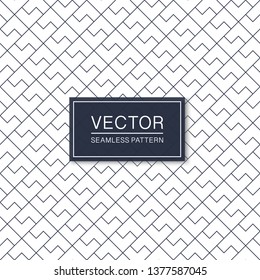Beautiful geometric seamless background. Grid repeatable blue pattern - elegant diagonal design. Striped decorative texture.