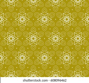beautiful geometric seamless pattern of different geometric shapes. vector illustration. brown, white color