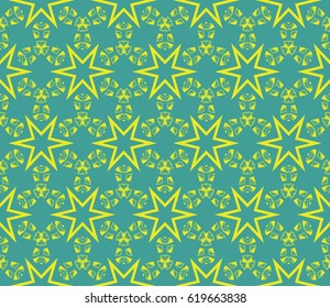 beautiful geometric seamless pattern of different geometric shapes. vector illustration. for printing on fabric, paper for scrapbooking, wallpaper, cover, page book.