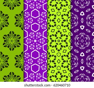 beautiful geometric seamless pattern of different geometric shapes. vector illustration.