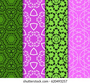 beautiful geometric seamless pattern of different geometric shapes. vector illustration.