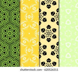 beautiful geometric seamless pattern of different geometric shapes. vector illustration.