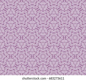 beautiful geometric seamless pattern of different geometric shapes. vector illustration. purple color