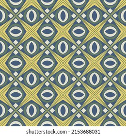 Beautiful geometric seamless pattern. Overlapping geometric shapes, stripes are grouped and arranged in a certain order. Vector.