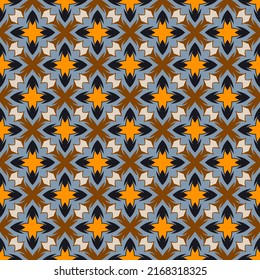 Beautiful geometric seamless pattern. Overlapping art forms, stripes, polygons, segments are grouped and arranged in a certain order. Vector. 